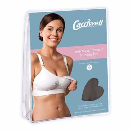 Carriwell Organic Maternity & Nursing Bra S-XL Natural White