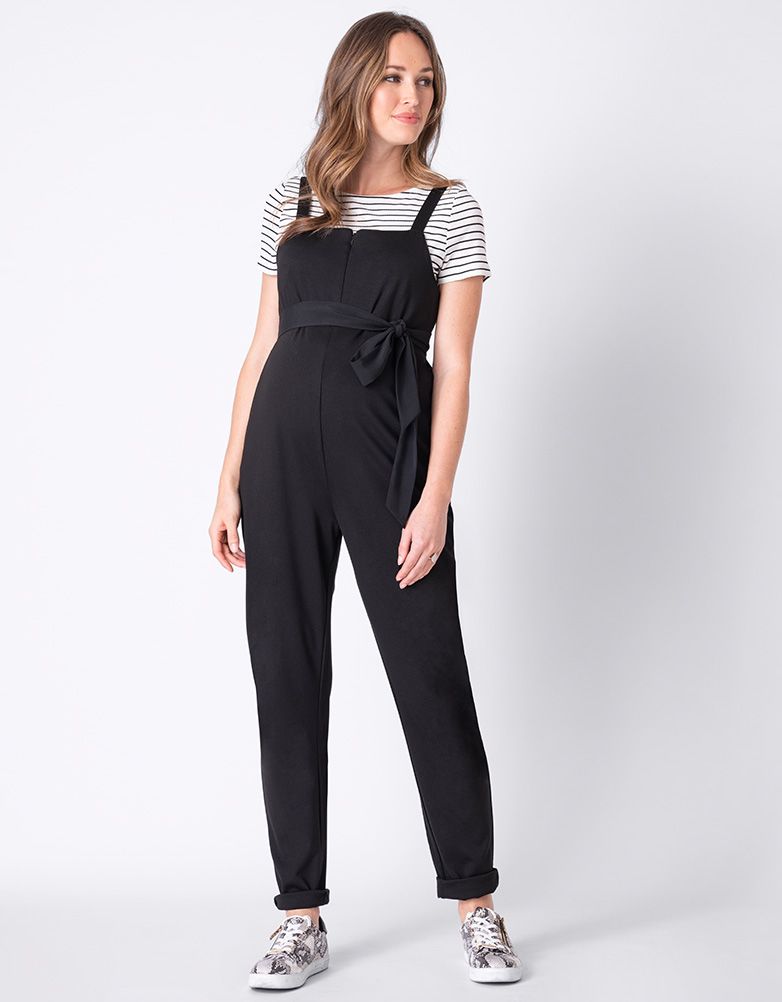 Maternity Dungarees Black Seraphine W010473 | Maternity & More ...